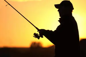 Fisherman silhouette