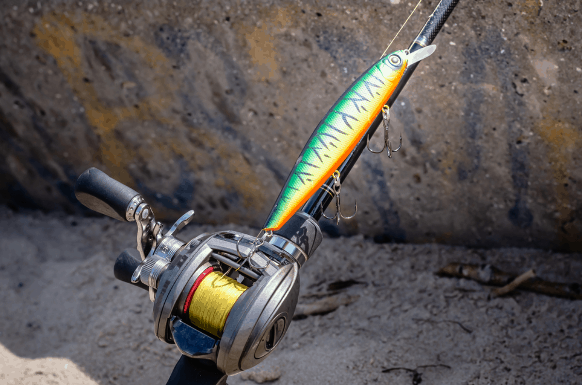 Mini Baitcasting Fishing Reel Keychain Fidget Gift Toy Fish Line Bass